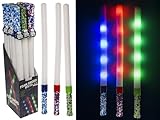 Out of the blue Schaumstoffschwert mit LED - 66,5 cm langes Leuchtschwert mit 2 Lichtmodi - weiches Spielschwert für Kinder inkl. Batterien - Farbe als Überraschung - 12 Stück im Display