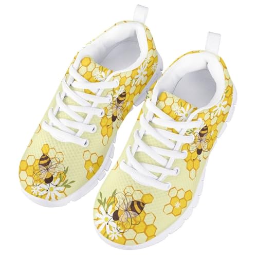 Girls Boys Cute Running Shoes Sneakers Kids Casual Lace Up Breathable Mesh Tennis Shoes2