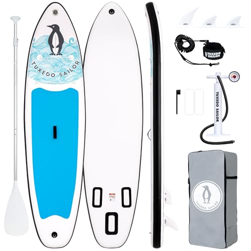 Tuxedo Sailor SUP Gonfiabile Adulti 320 cm Stand Up Paddle Board, Tavola da SUP Paddle Board con...