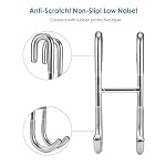 12-Inch Shower Squeegee Set, Includes Shower Door Hook and Adhesive Hook, Squeegee for Shower Doors, Mirror and Window, Silver - Image 2