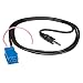 Produktbild tomzz Audio 7500-008 AUX-IN Adapter auf Klinke 3,5mm Kupplung Mini-ISO blau passend für Blaupunkt, Man, Scania, Länge ca. 1m