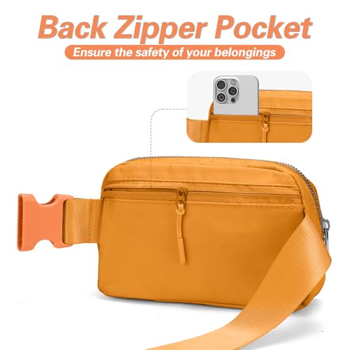 Image of JSJ Mini Fanny Pack for Women & Men,Valentines Day Gifts for Girls Teens Kids Daughter Sister Her,Trendy Stuff Crossbody Bags Cute Everywhere Belt Bags. (Orange)
