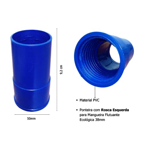 Kit Ponteira + Adaptador Para Mangueira 38mm Para Piscinas