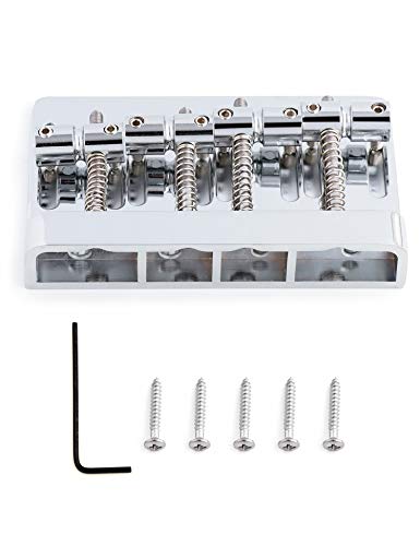 Cordier de chevalet de basse fixe 4 cordes jazz precision chromé - 6