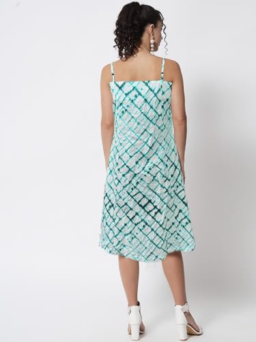 Image of Women's Printed A-Line Dress || Summer Dress ||Cotton Dress with Pocket's || Beach Dress || Adjustable Straps