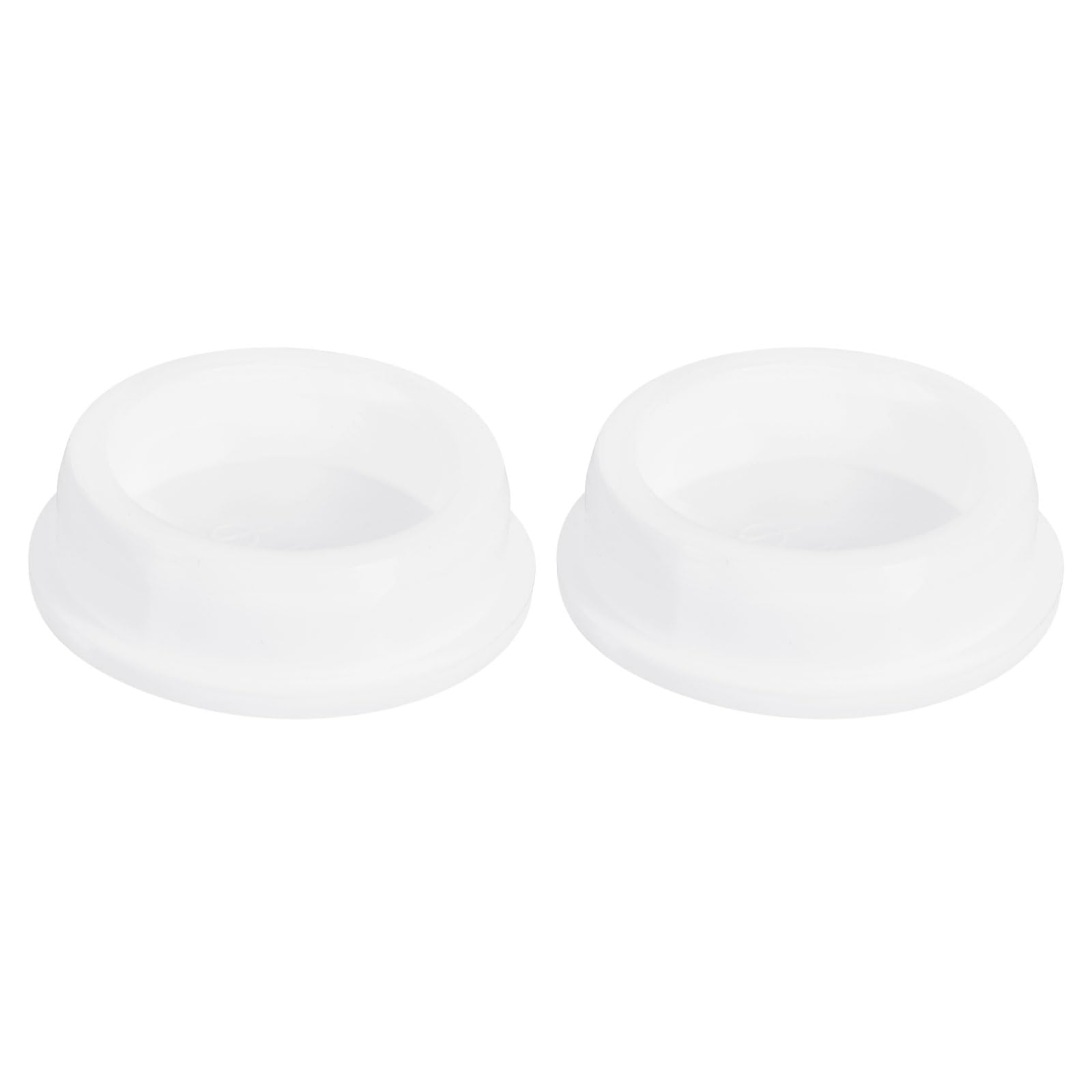 uxcell 2Pcs White Plug Holes, Waterproof Rubber Button Plug for 48mm / 1.89" Hole