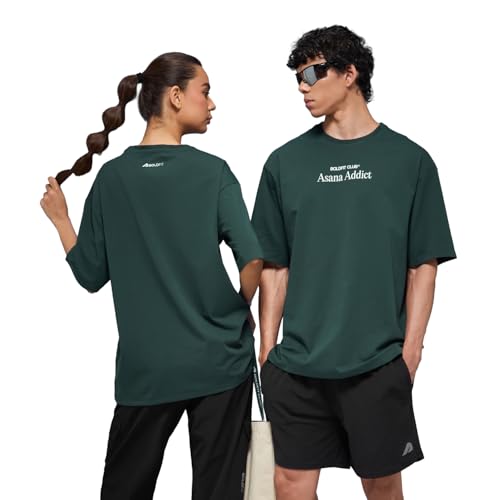 Image of Boldfit Tshirt for Man Unisex Oversized Tshirt for Woman Graphic Tees Supreme Comfort, Effortless Style Oversized T Shirt for Men, Breathable Polycotton T-Shirt for Lounging, Casual Outing, Yoga Wear