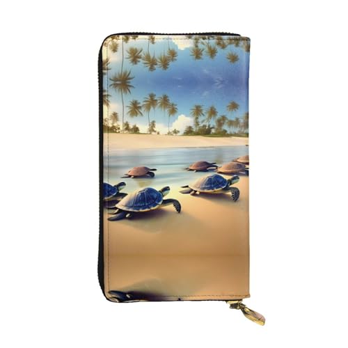 Sac pochette longue tortues sur la plage idéal pour vos escapades et soirées d'été