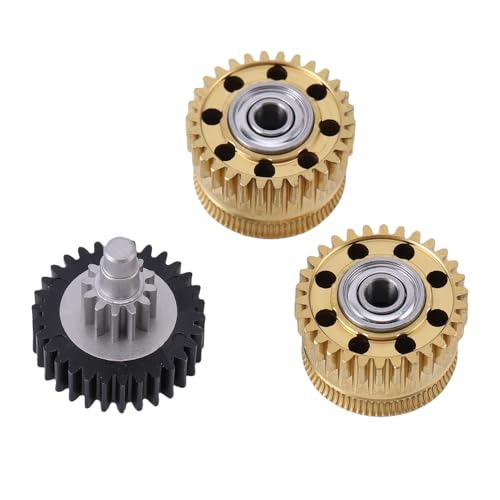 Garosa Extruder Gear Kit 2Pcs All Metal DLC Coated Drive Gears for Prusa i3 K2 Plus with Wrench Hardened Steel Long Last