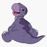 Baby Littlefoot Land Before Time Sticker Decal Size 5'