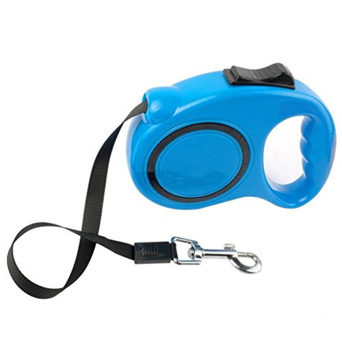 MissFox Guinzaglio Allungabile per Cani - 3m Guinzaglio Automatico - Adatta a Cani di Taglia Medio Piccola (Cielo Blu)