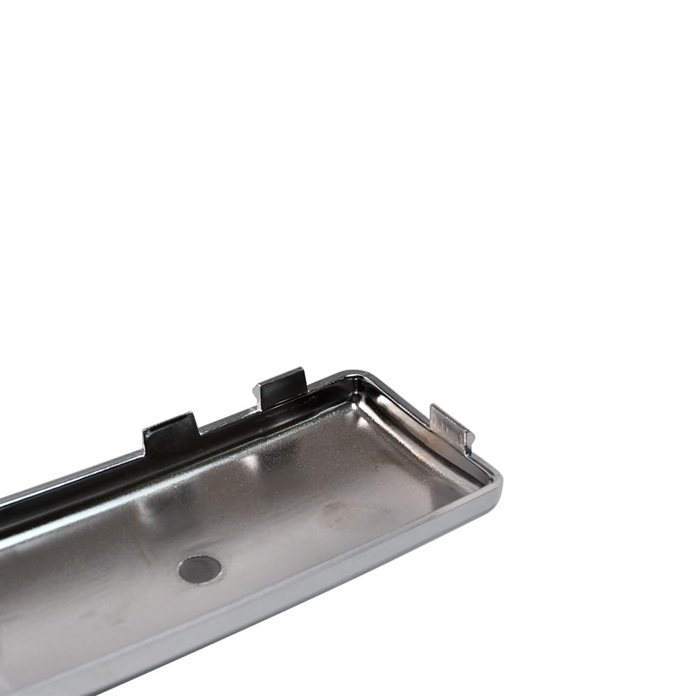 Modanatura paraurti anteriore per auto, cromata, argento, sinistra e destra, compatibile con Fiat 500 dal 2007 al 2015 735455057 735455056