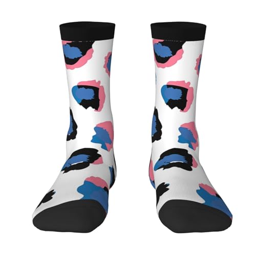 AYCZN Colorful Giraffe Print Socks for Men Women Animal Leopard Skin Casual Athletic Crew Socks Warm Gifts, 3, One Size