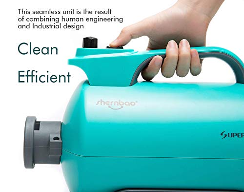 shernbao High Velocity Professional Dog Pet Grooming Hair Force Dryer Blower (5.0HP Super Cyclone)