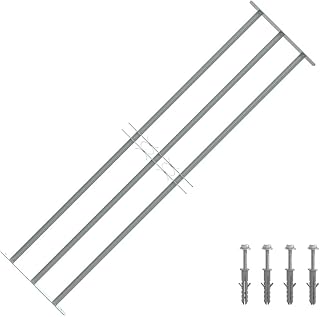 vidaXL Fenstergitter mit Schrauben Ausziehbar 1000-1500mm Einbruchschutz