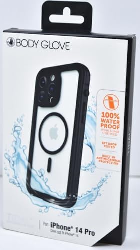Body Glove Tidal Waterproof Case with Magsafe for iPhone 14 Pro - Black/Clear image 4