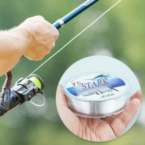100 Meter Angelschnur, 0,5 mm Monofilament, klare Nylon-Angelschnur, starker Spannungsdraht, Angelschnur