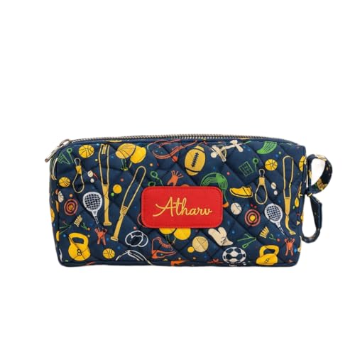 Image of Travel Organizer | Multipurpose All-in-One Compact Durable, Lightweight, Waterproof, Bag | Travel Friendly Pouch | Ideal for Stationary, Medicines, Accessory (Sports Print)