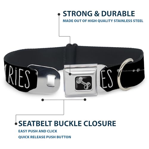 Collier de chien ceinture de sécurité Buckle Down Bélier noir