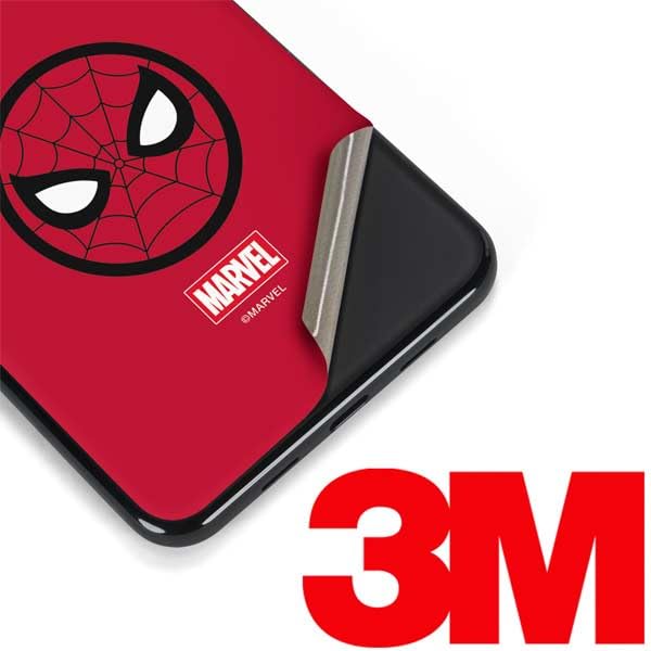 Skinit Decal Phone Skin Compatible with Google Pixel 3a XL - Officially Licensed Marvel Spiderman Spiderman Emblem Design