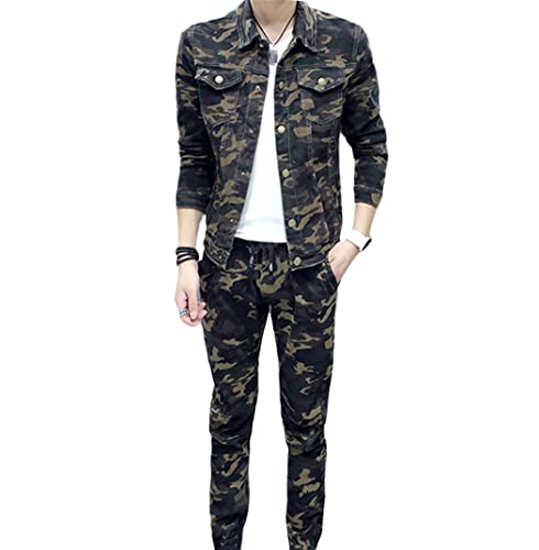 Ensemble de jeans camouflage militaire Haitpant avec veste 4xl et pantalon taille 38