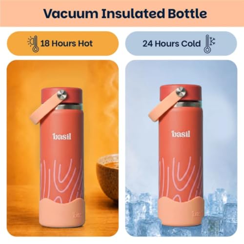 Image of Basil Bento Quad & Bottle Combo - Coral Swirl
