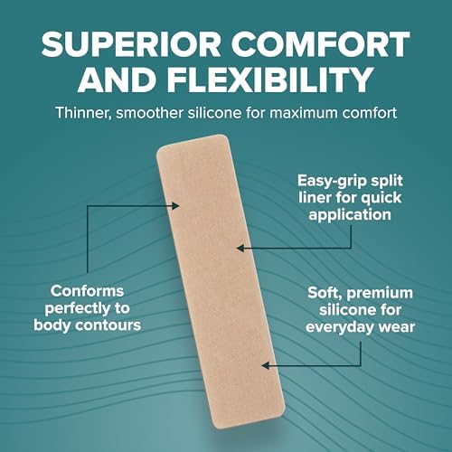 Natural: Epi-Derm C-Strip -1.4 X 6 In - (Natural) Silicone Scar Sheets From Biodermis