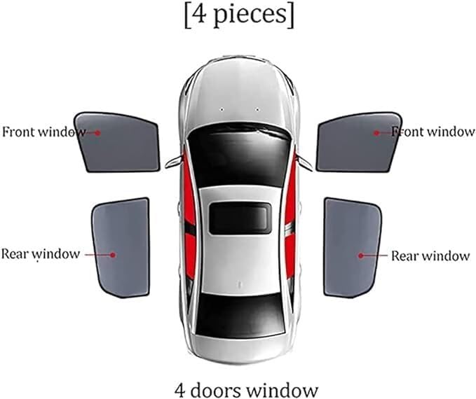 Tendine Parasole Auto Tendina parasole per finestrino laterale auto per Citroen DS4, visiera magnetica anti-zanzare Tenda parasole