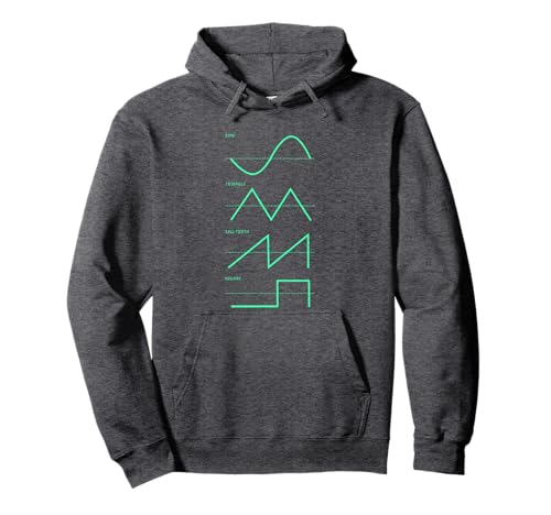 Modular Synth Analog Synthesizer Waveform Audio Nerd Vintage Pullover Hoodie