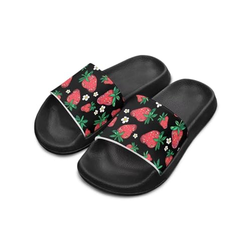 Forchrinse Girls House Slippers Summer Slip on Slides Sandals Comfort Beach Pool Shower Shoes for Little/Big Kids