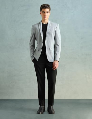 Image of Arrow Men's Zero Calorie Slim Fit Textured Blazer