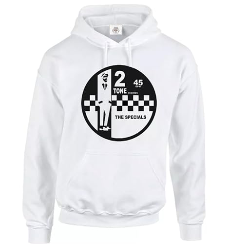 Trend Gear 2 Tone Records The Special Hoody Sweatshirt Ska 2 Tone Records Music Retro Hood for Men Funny Joke Gift Christmas T-Shirt Present Hoodies (WHITE - Large)
