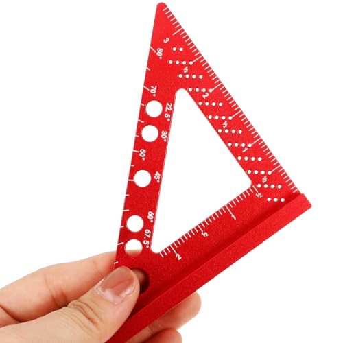Équerre de serrage en aluminium rouge pour la menuiserie et le marquage - 5