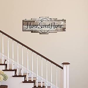 Jetec Home Sweet Home Sign, Rustic Wood Home Wall Decor, Farmhouse Home Sign Plaque Wall Hanging Wooden Sign for Bedroom, Living Room, Wall, Wedding Decor(Gray) Jetec Home Sweet Home Sign Rustic Wood Home Wall Decor Farmhouse Home Sign Plaque Wall Hanging Wooden Sign for Bedroom Living Room Wall Wedding DecorGray