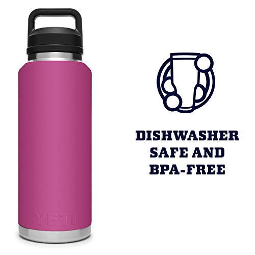 Image of YETI Rambler 46 oz Bottle, Leakproof, Vacuum Insulated, Stainless Steel with Chug Cap, Prickly Pear