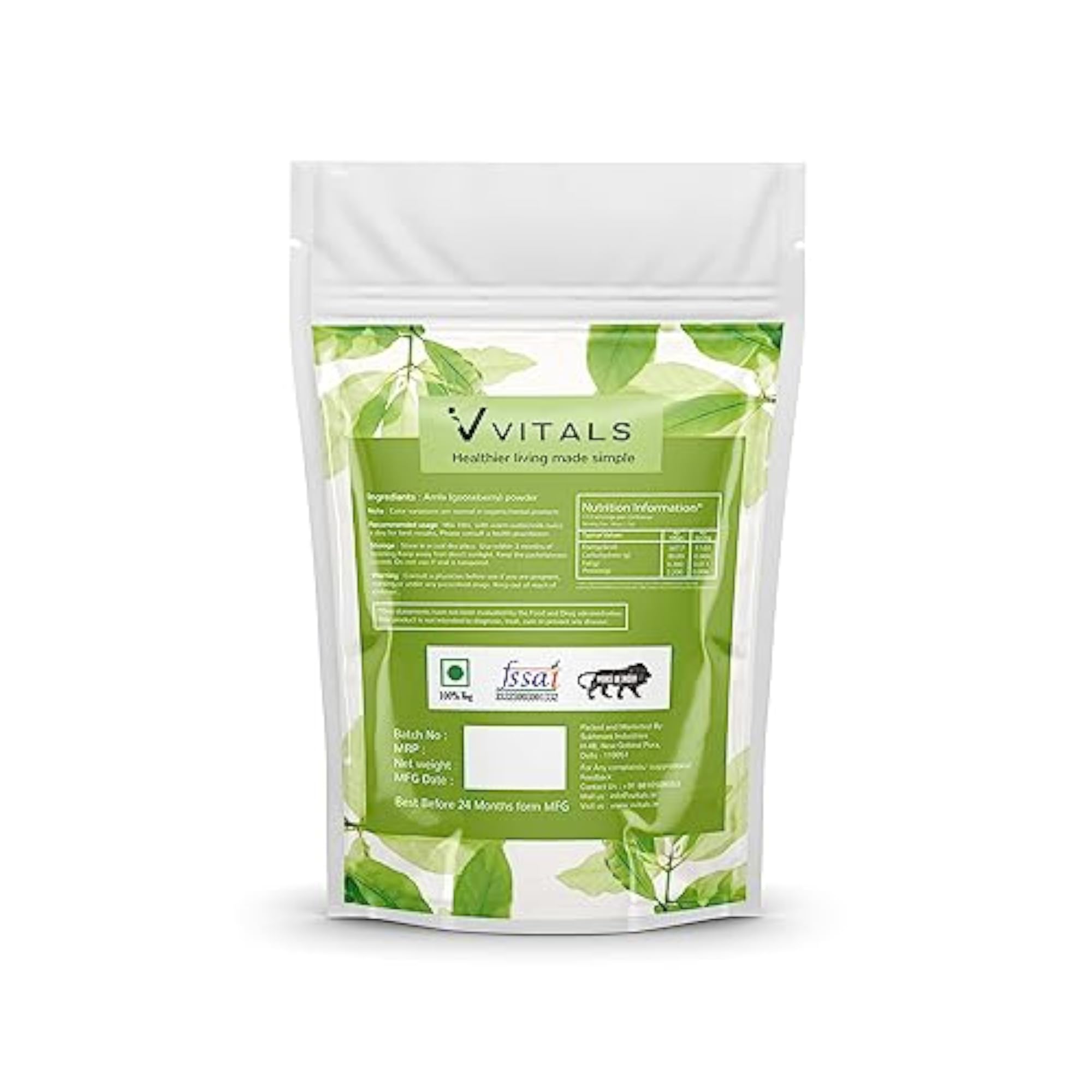 Amla Indian Gooseberry Powder for Hair Growth, 200gm