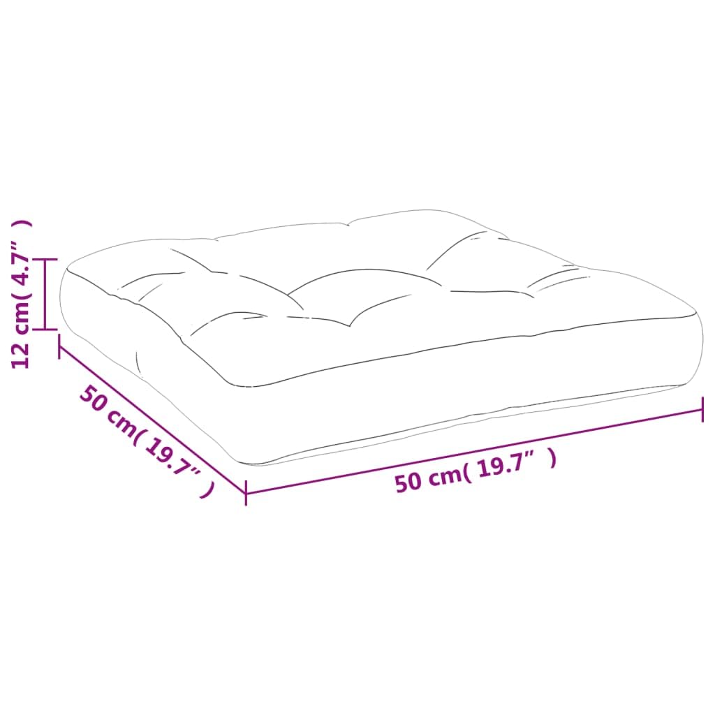 vidaXL Coussin de Palette, Galettes de Chaise, Coussins de Siège, Décoration de Canapé Jardin Terrasse Patio Extérieur, Bleu Marine Tissu