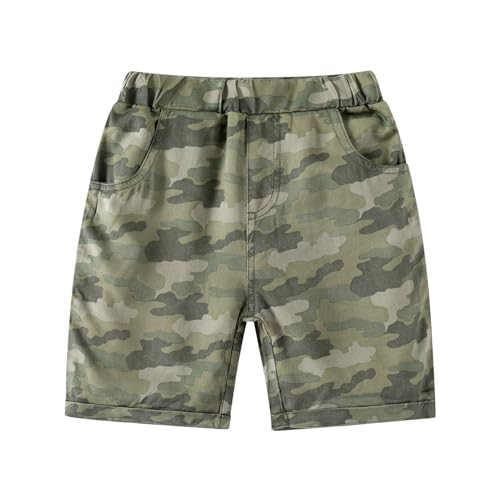 Toddler Boys Pull On Jogger Shorts Summer Casual Camouflage Shorts L𝗶ttle Kids Acthletic Sweat Short Pants