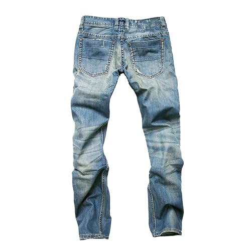 DGHM-JLMY Men's Distressed Straight Denim Pants Retro Button Fly Jeans Multi-Button Ripped Slim Fit Biker Moto Jean Trousers3