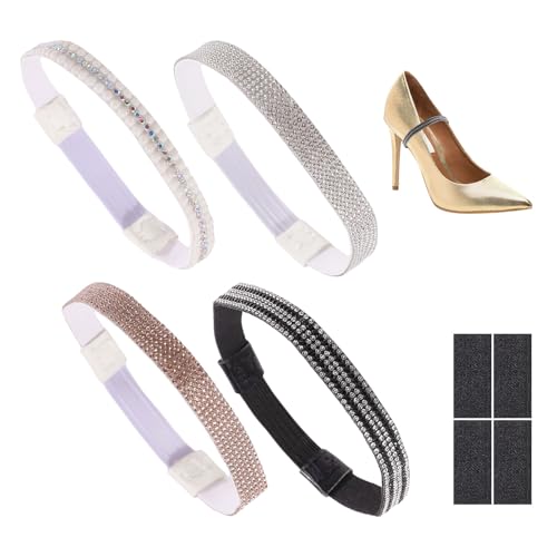 Sangles de chaussures à talons hauts pour femme lot de 4 paires de brides amovibles