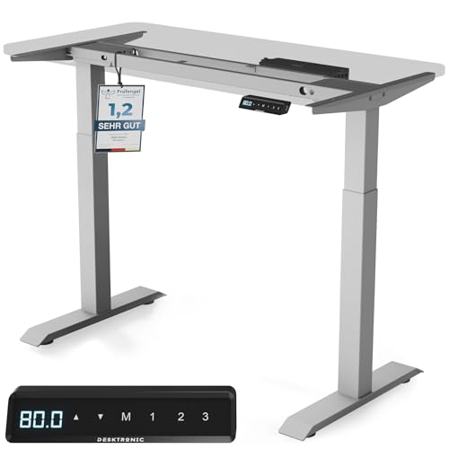 Desktronic Höhenverstellbarer Schreibtisch - Stehpult Tischgestell Elektrisch mit...