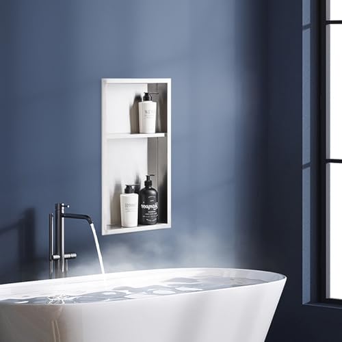 Hausstil Shower Niche 12" x 24" with Shelf (Brush) by Hausstil - Image 4