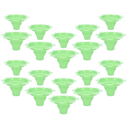 HINTRMENT �g���̂ăR�[���J�b�v 250ml450ml �ΐF 20�Z�b�g PET�f�� ���N �o�[�X�f�[�p�[�e�B�[�⌋�����ɍœK�Ȉ��炵���A�C�X�N���[���X���[�W�[�p�e��