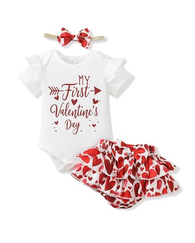 Image of Mioglrie Newborn Infant Baby Girl Clothes Romper Shorts Set Floral Summer Outfits Cute Baby Clothes Girl