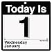 At-A-Glance "Today Is" Calendar,12 Mths Jan-Dec,1PPD,6-5/8"x9-1/8",BK