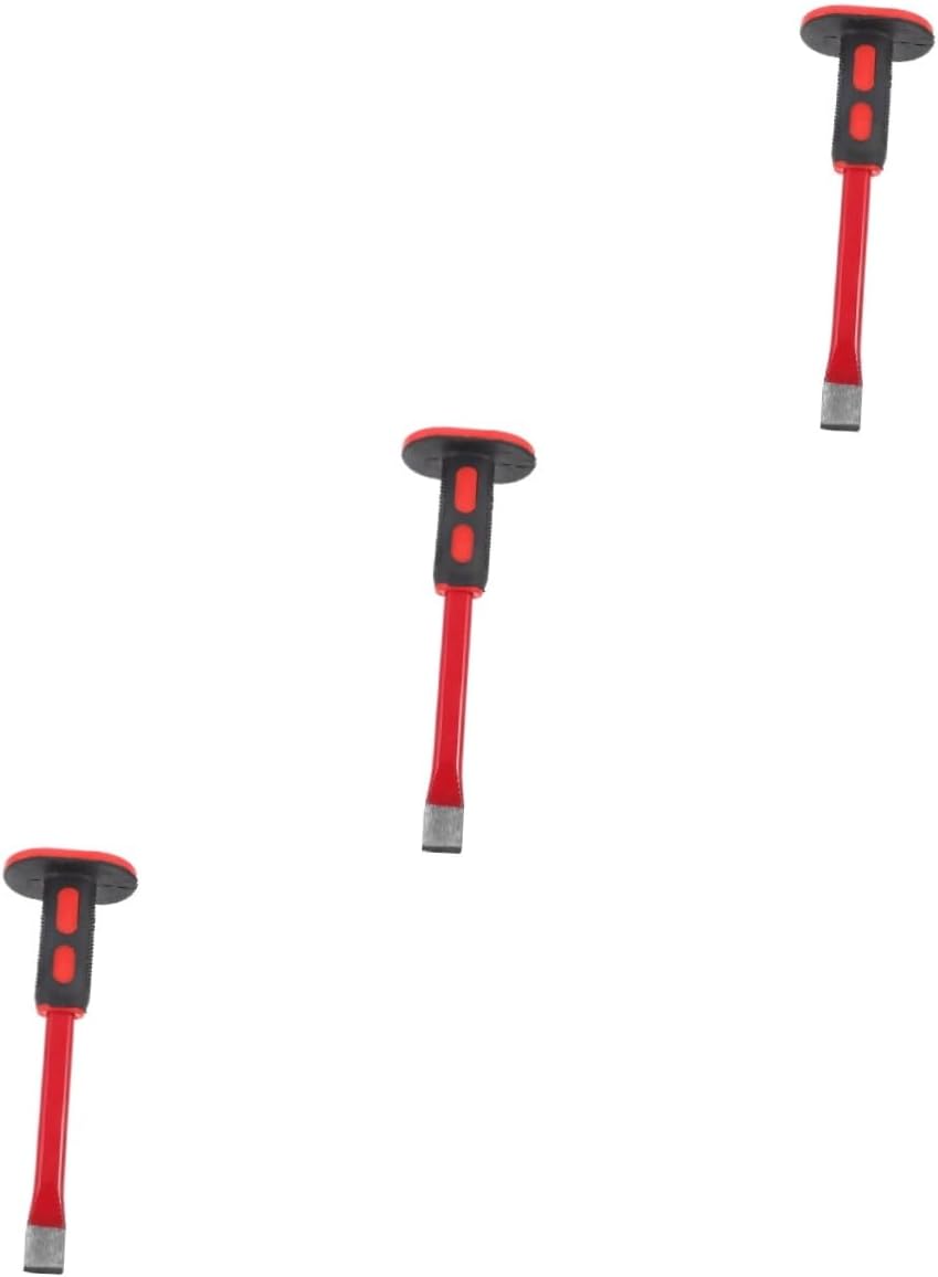 TEHAUX 3pcs Rock Concrete Chisel Masonry Tools Cold Chisel Hardened Construction