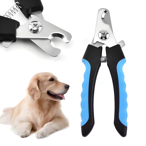 Cortador de Unhas Premium para Pets Cachorro Gato com Lixa Kit 2 Peças Rosa e Branco em Aço Inoxidáv