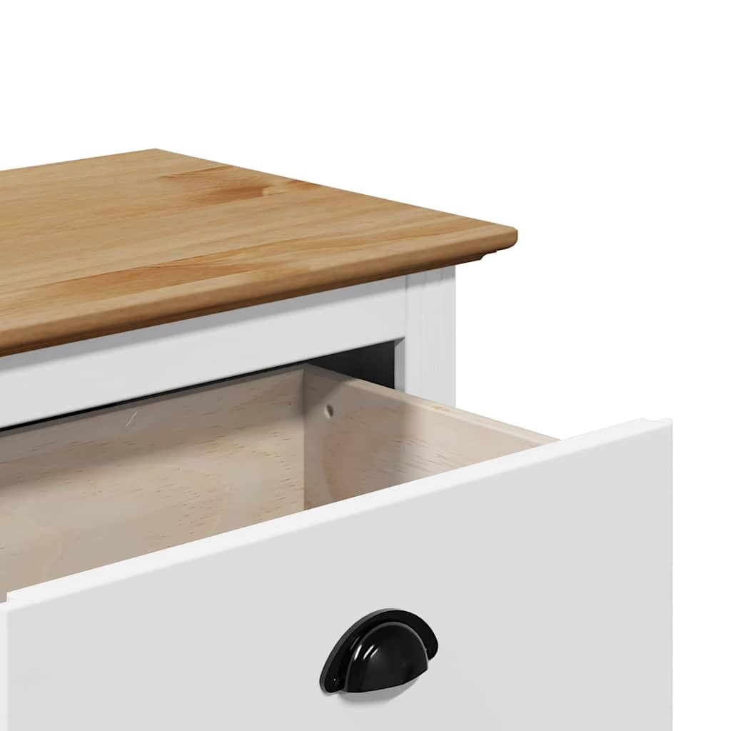 Banco de recibidor BODO Blanco y marrón 114x40x45 cm, Bancos Baul para Dormitorio, Banco Vestidor, Banquetas, Bancos para Cocina, Banco Auxiliar Cocina, Banco Vestuario - 4016870