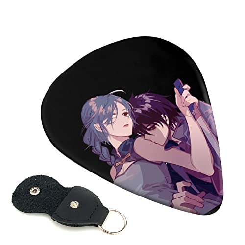 6枚セット ギターピック シザーセブン スタイリッシュ 3種厚さ0.46/0.71/0.96mm 6弦アコースティックギター、エレクトリックギター、ベース、バンジョー、マンドリン 6つのギターピックに適しています おにぎり型紛失防止 ギターアクセサリ Ab