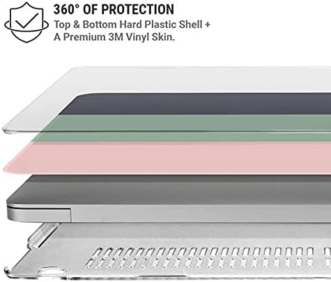 Skinit Case + Skin Compatible with MacBook Air 13in (2020) Originally Designed Striped Spring Colors Design